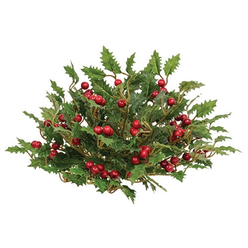 Merry Little Holly & Berries Half Sphere