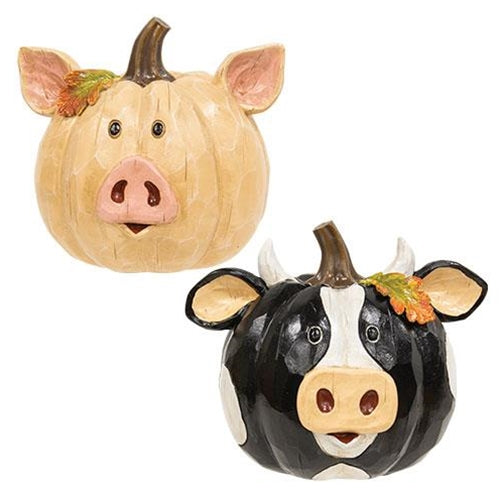 Fall Harvest Farm Animal Pumpkin