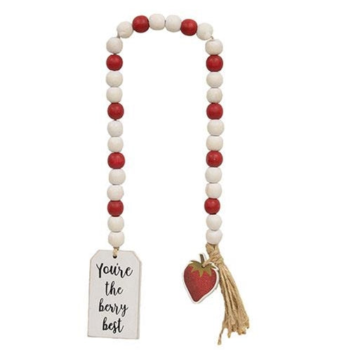 "You're the Berry Best" Strawberry Bead Garland