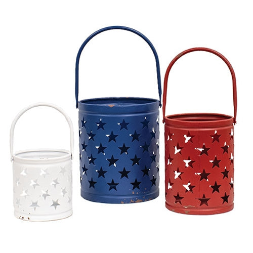 Star Punched Metal Americana Luminary