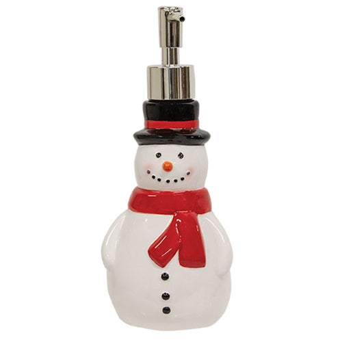 Ceramic Snowman Soap Dispenser