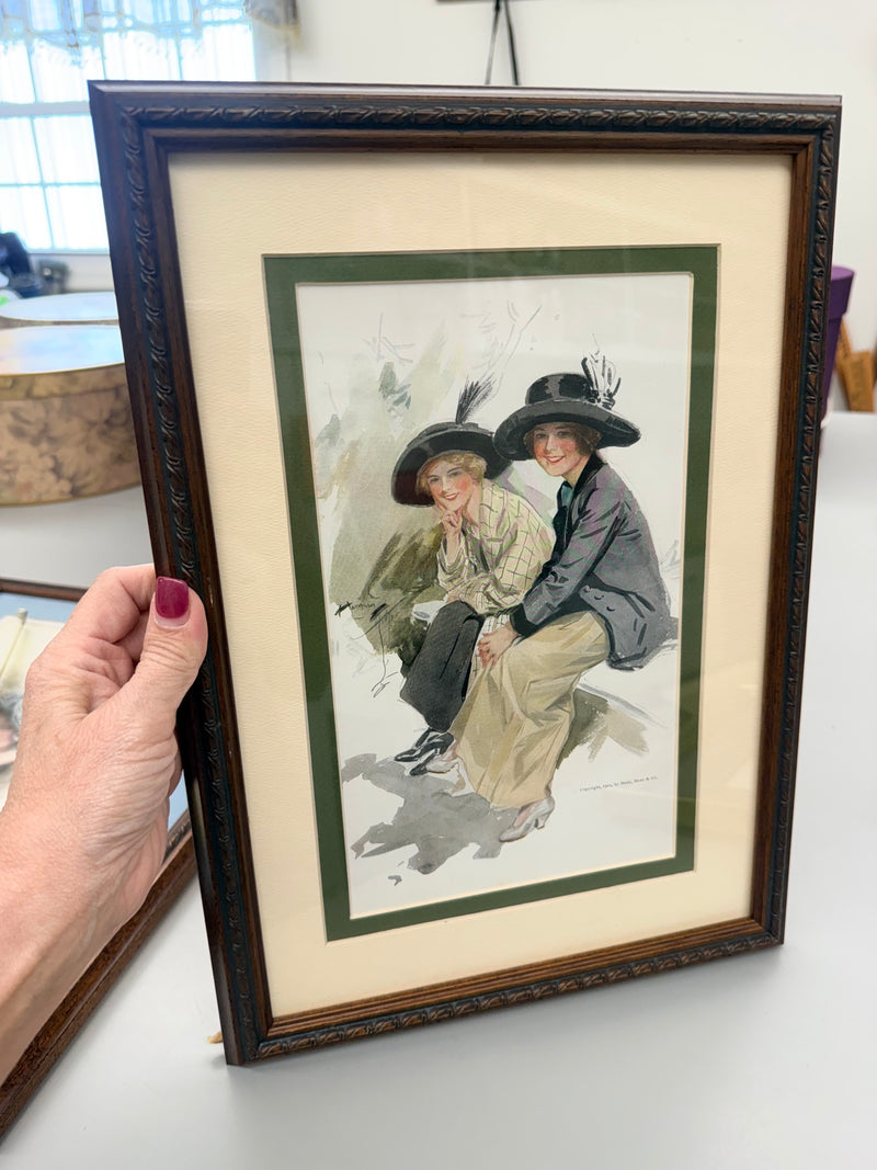 Framed Fisher Artwork - "The Laugh is on You / Friends"