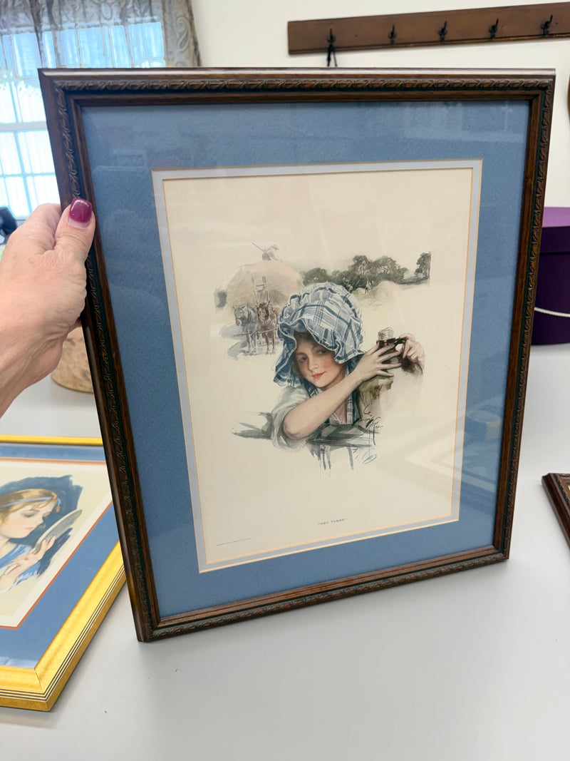 Framed Fisher Artwork - "Hey There"
