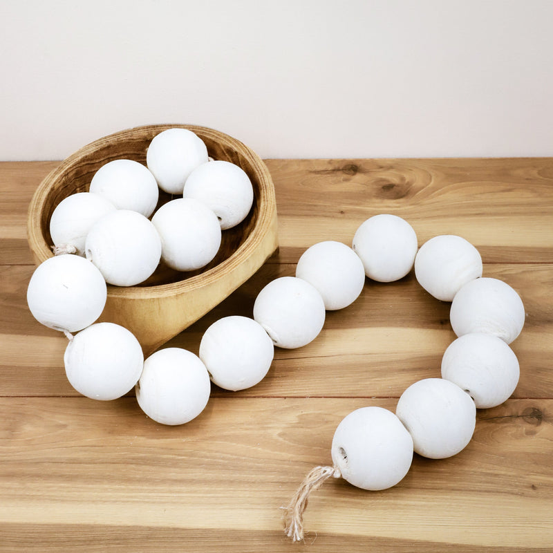 3x62 Wood Bead Strand