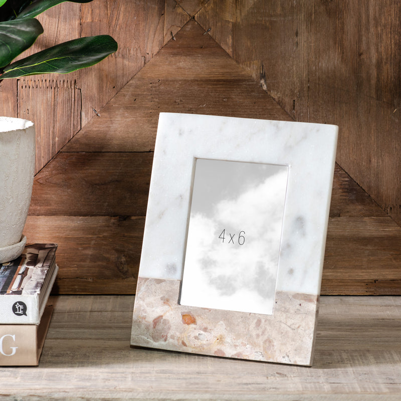 Beige Marble Photo Frame