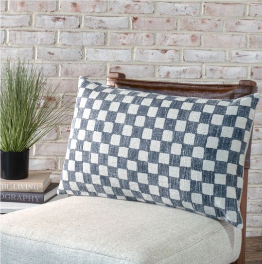 14X24 Check Pillow