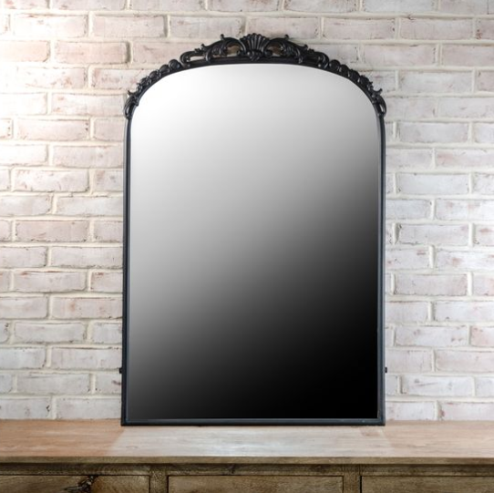 Vintage Style Mirror - Black