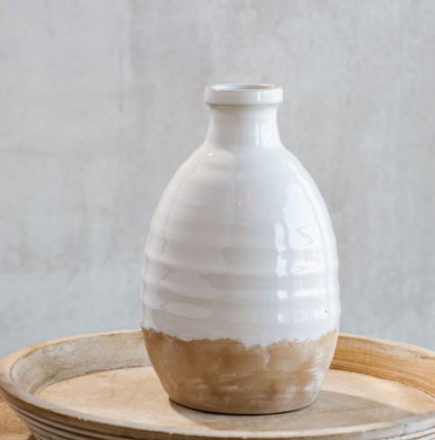 White / Sand Sedona Vase