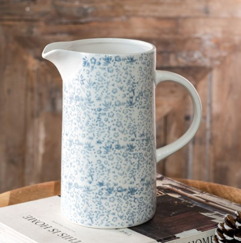 Delicate Floral Pitcher