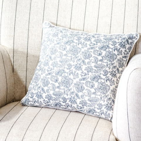 French Floral Pillow