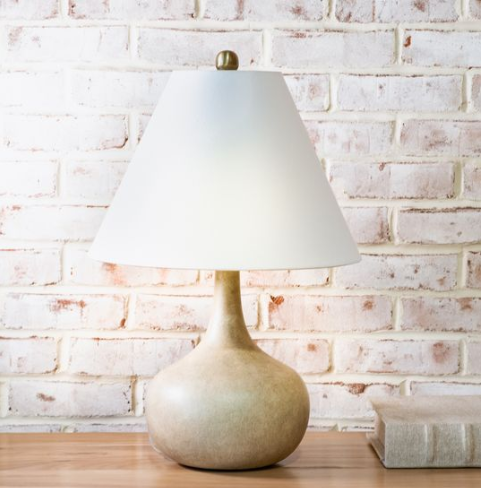 Honey Beige Ceramic Table Lamp