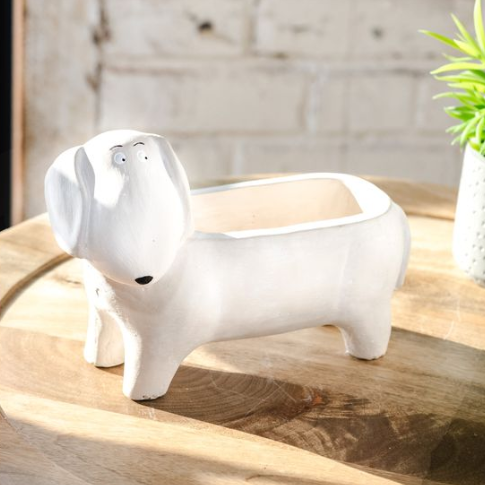 Wiener Dog Planter