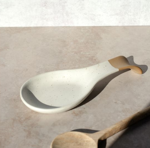 Two Tone Ceramic Spoon Rest