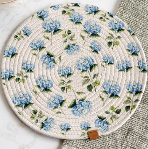 Hydrangea Round Placemat