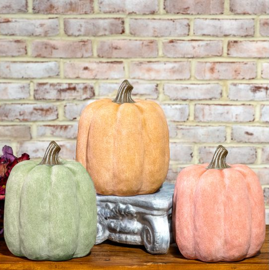 8.3" Ceramic Pumpkin