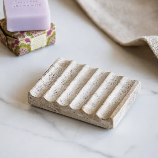 Beige Marble Soap Holder