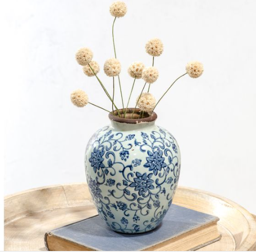 Light Blue Heirloom Plum Vase