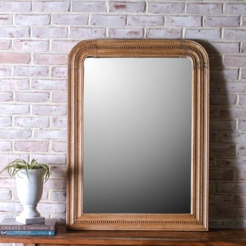 Wide Wood Mirror