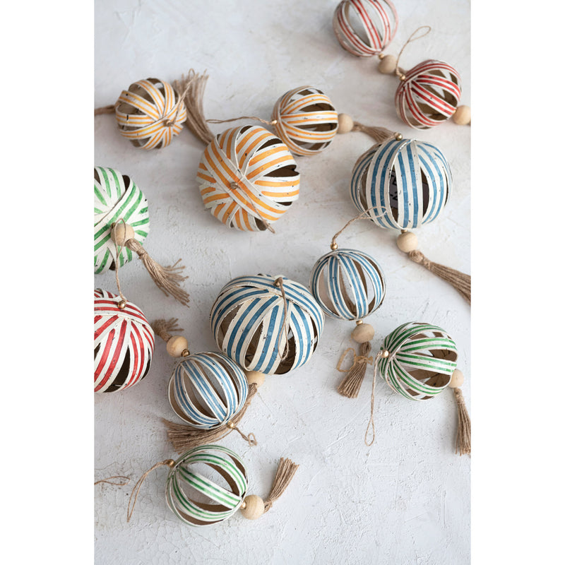 5" Paper Ball Ornament