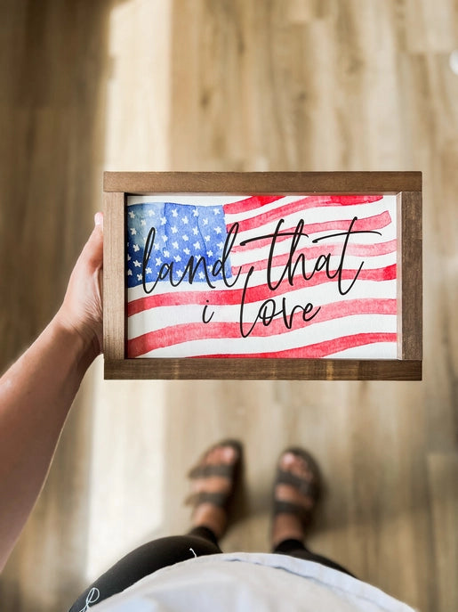 Land That I Love Framed Wall Art