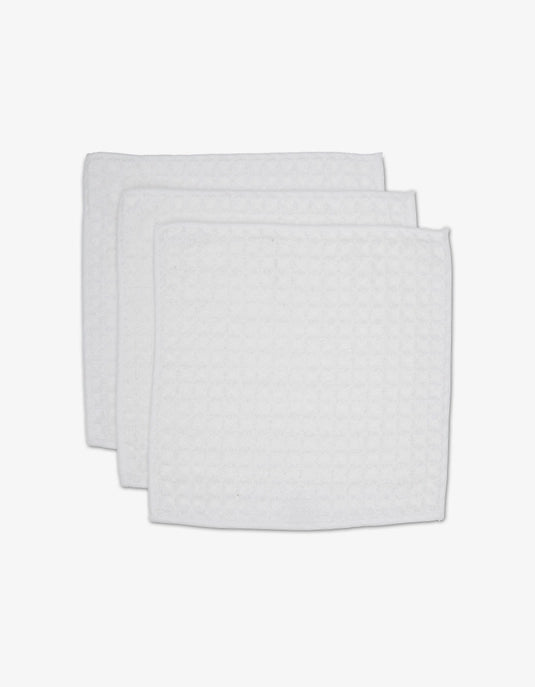 Geometry Waffle Wash Cloth Set - CLOUD