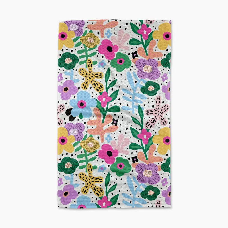 Geometry Tea Towel - Abstract Botanicals