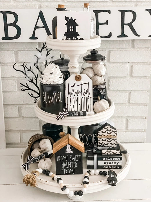 Haunted House Book Stack