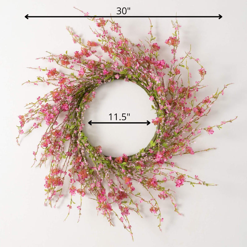 Pink Blossom Wreath