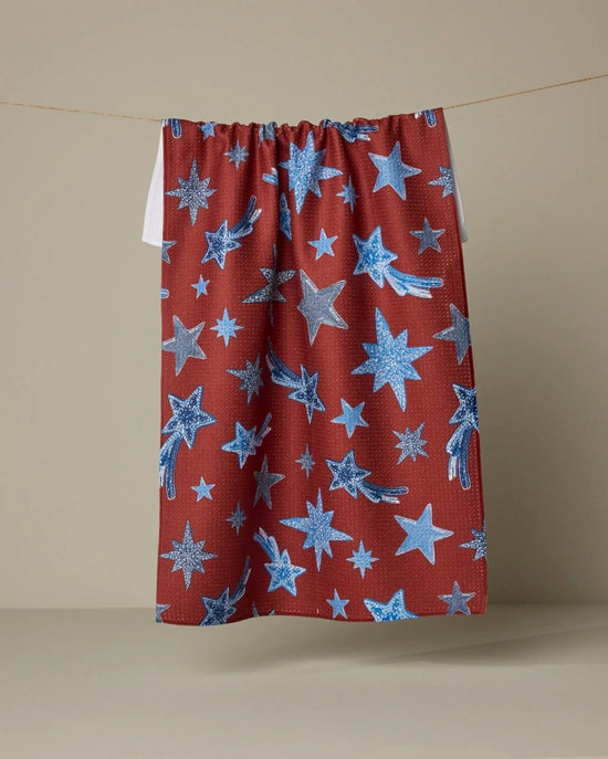 Geometry Tea Towel - Beaded Stars