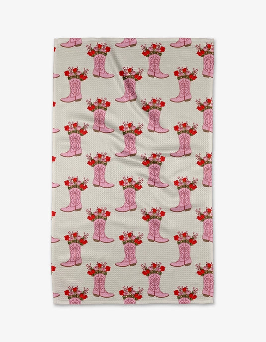 Geometry Tea Towel - Cowgirl Boots