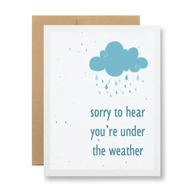 Plantable Greeting Card-...get well