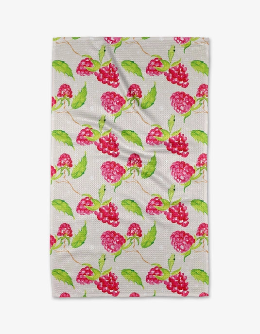 Geometry Tea Towel - Berry Bright