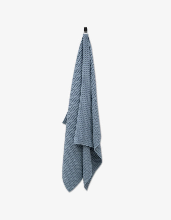 Geometry Waffle Bath Towel - SKY