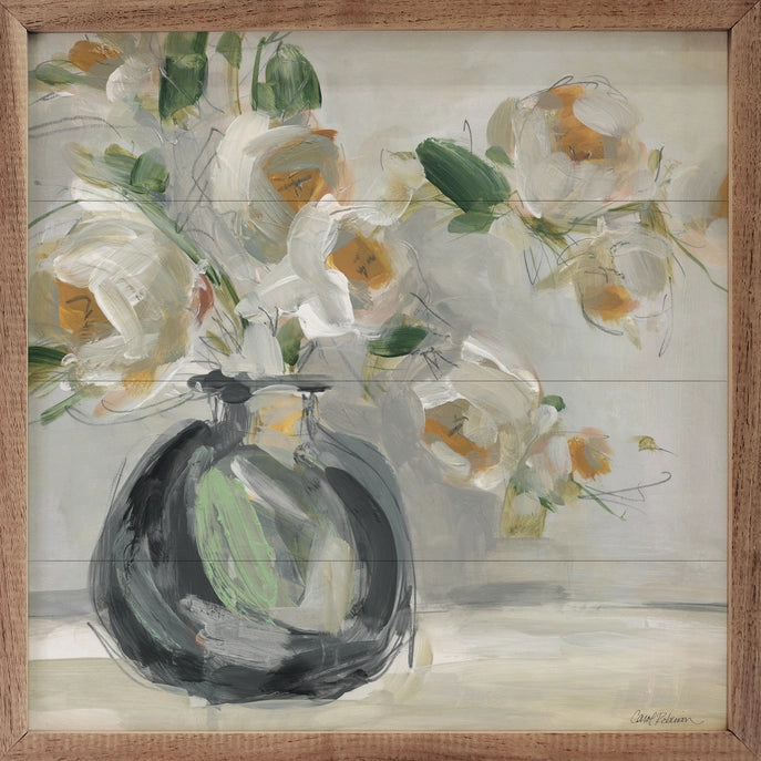24X24 Floral Rhapsody 2 Framed Wall Decor