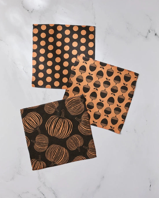 Geometry Dishcloth Set - Autumn Noir