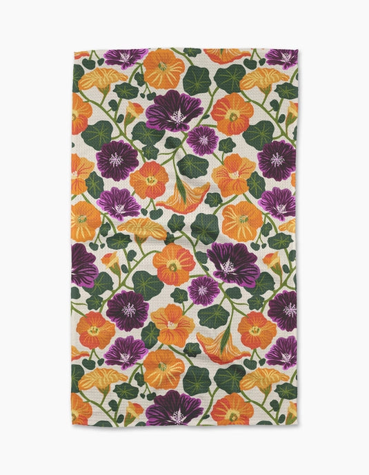 Geometry Tea Towel - Nasturtium Garden