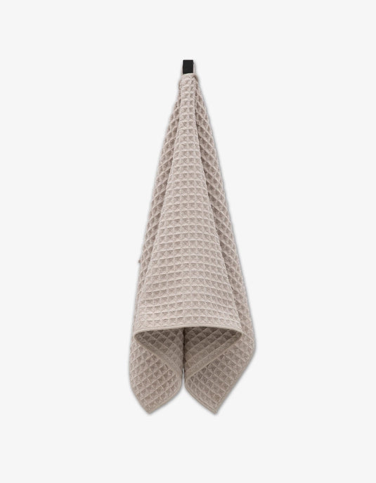 Geometry Waffle Hand Towel - TAUPE