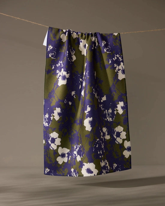 Geometry Tea Towel - Oliveberry