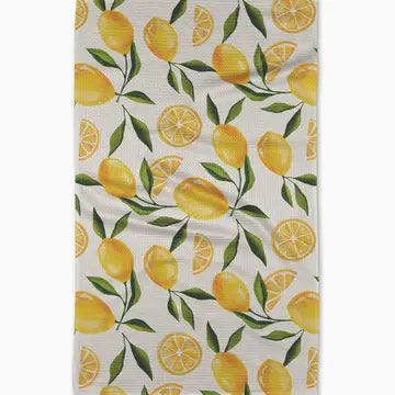 Geometry Tea Towel - Limoncello