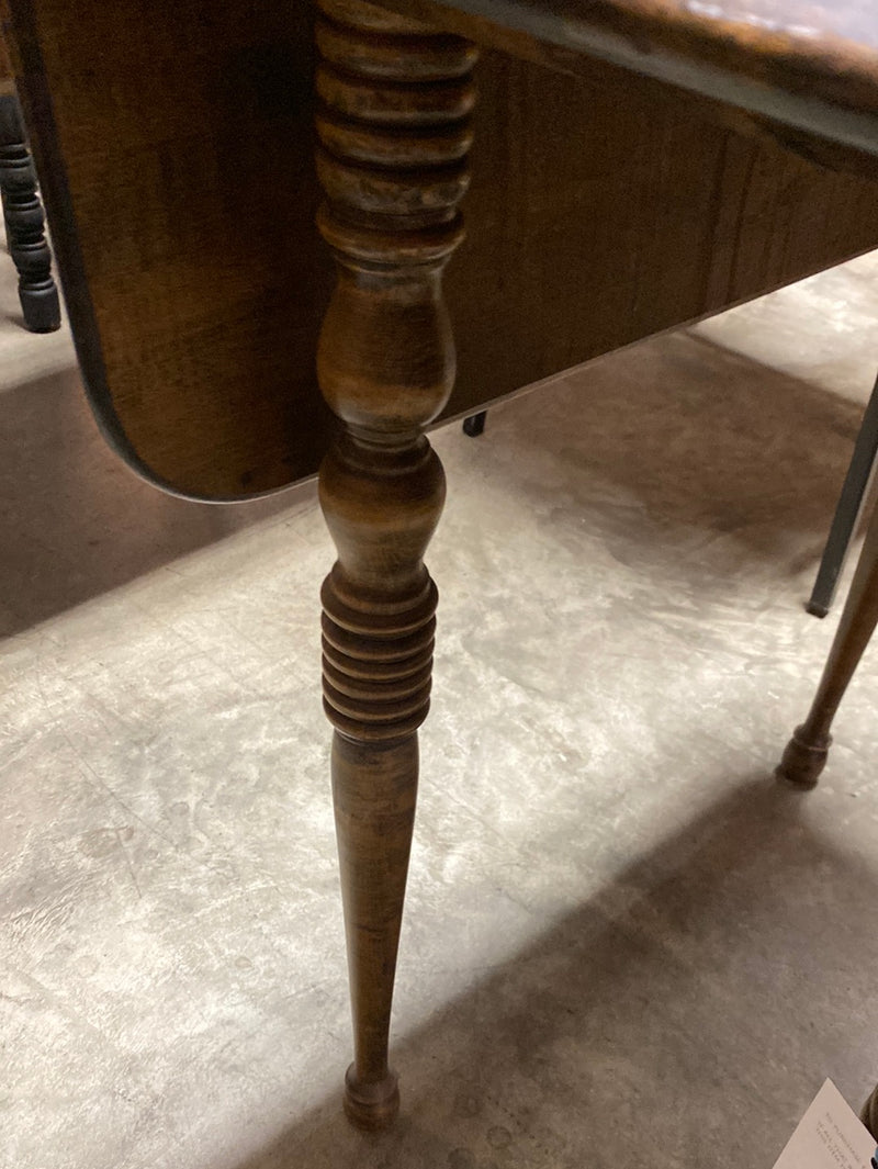 Stenciled Drop Leaf Accent Table