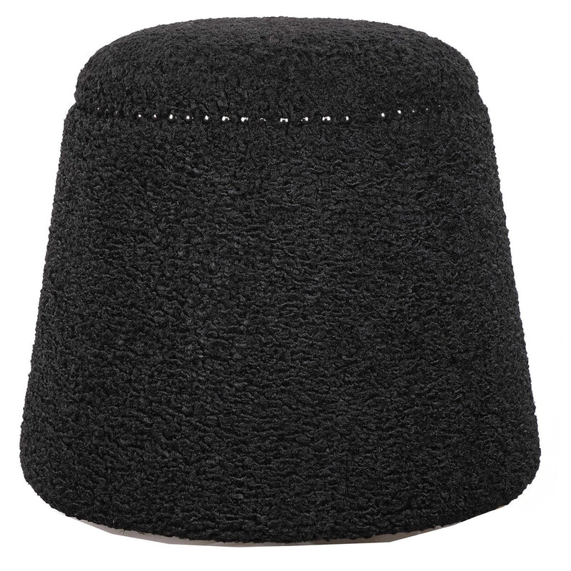 BLACK GUMDROP OTTOMAN