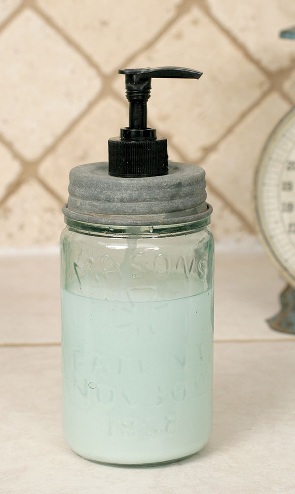 Vintage Inspired Pint Mason Jar Soap Dispenser