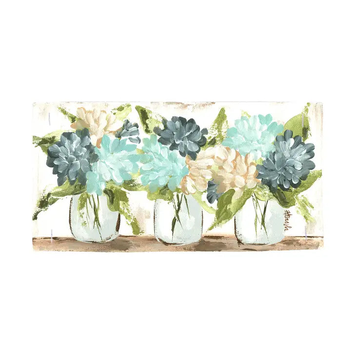 Floral "Hydrangea Jar" Lumbar Pillow Swap