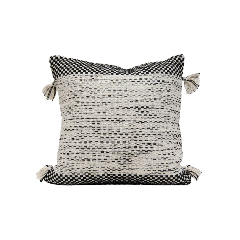 HAND WOVEN ADAH PILLOW BLACK