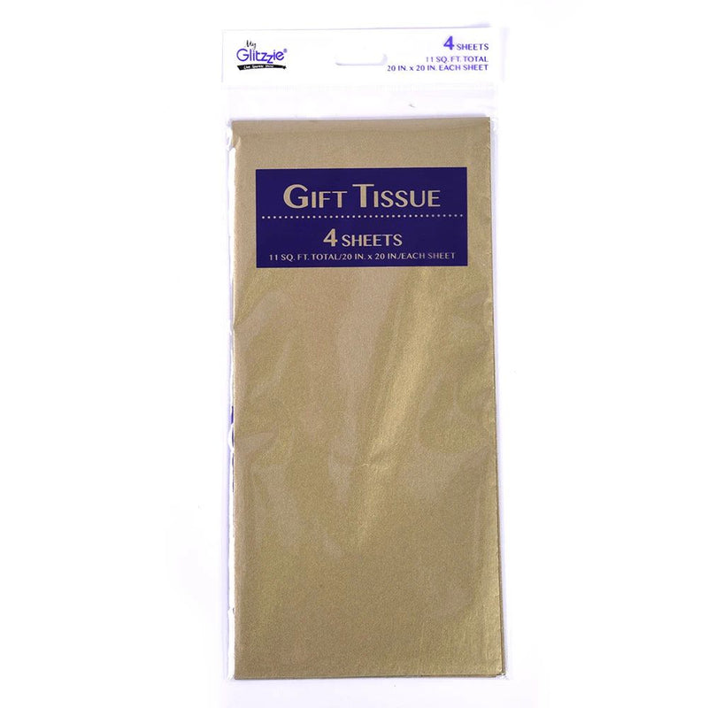 Gold Gift Tissue Paper, 4 Sheets