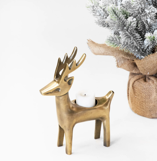 REINDEER TEA LIGHT HOLDER