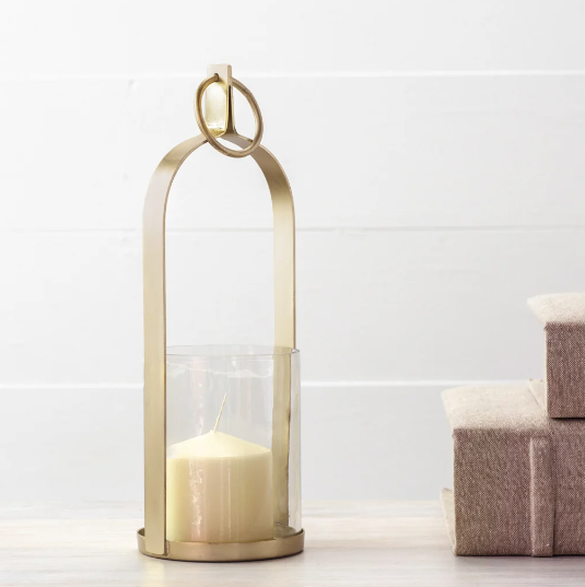 Brass Lantern w/ Glass