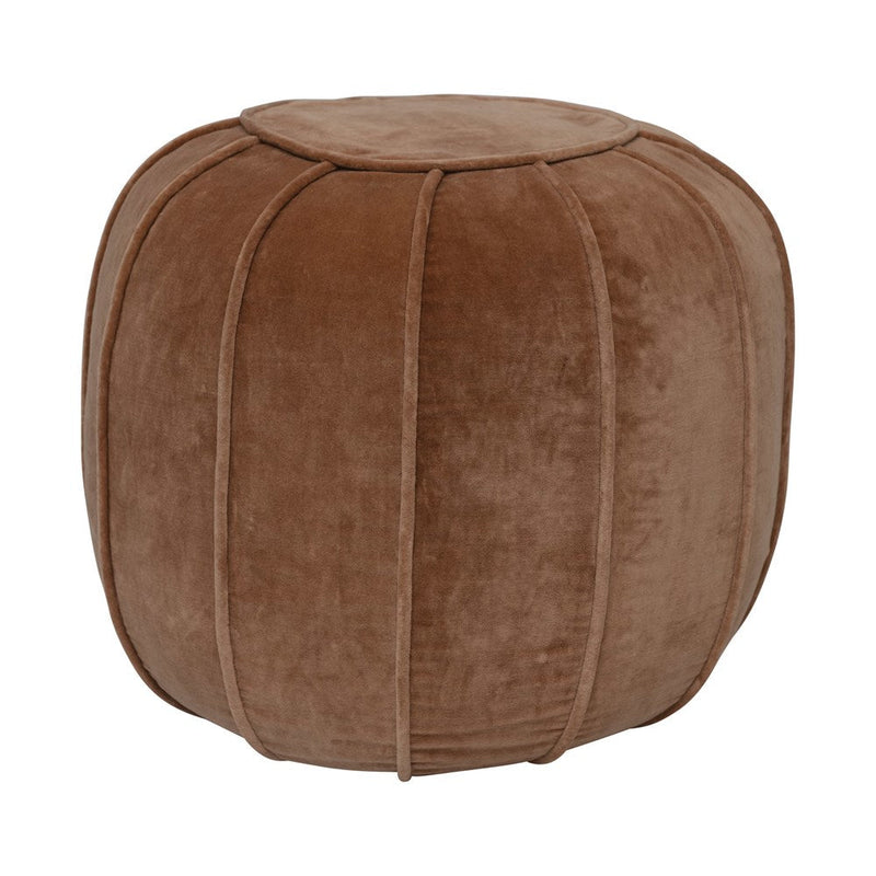 Cotton Velvet Pouf