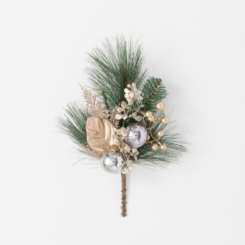 Metallic Pine Ball Accent Pick