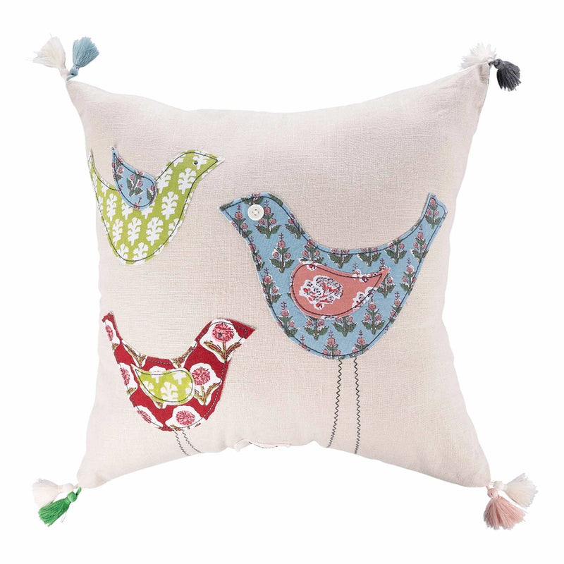 Three Birds Pillow